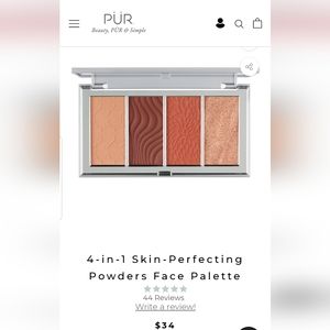 4-in-1 Skin-Perfecting Powders Face Palette in shade dark deep